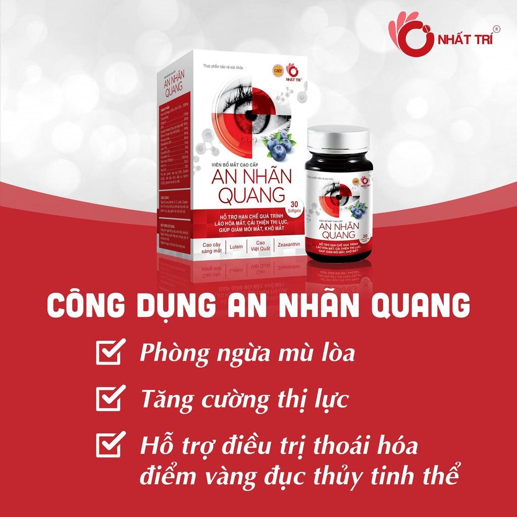 An Nhãn Quang - Viên Uống Hỗ Trợ Giảm Tổn Thương & Nâng Cao Sức Khoẻ Thị Lực 30 viên