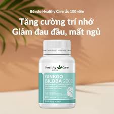 Viên Uống Bổ Não Ginkgo Biloba Healthy Care Úc 2000mg - 100 Viên