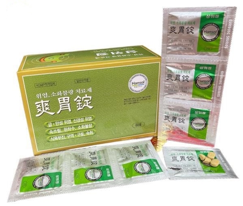 Thuốc Hỗ Trợ Điều Trị Đau Dạ Dày Hansol Hàn Quốc (60 Gói X 3 Viên)