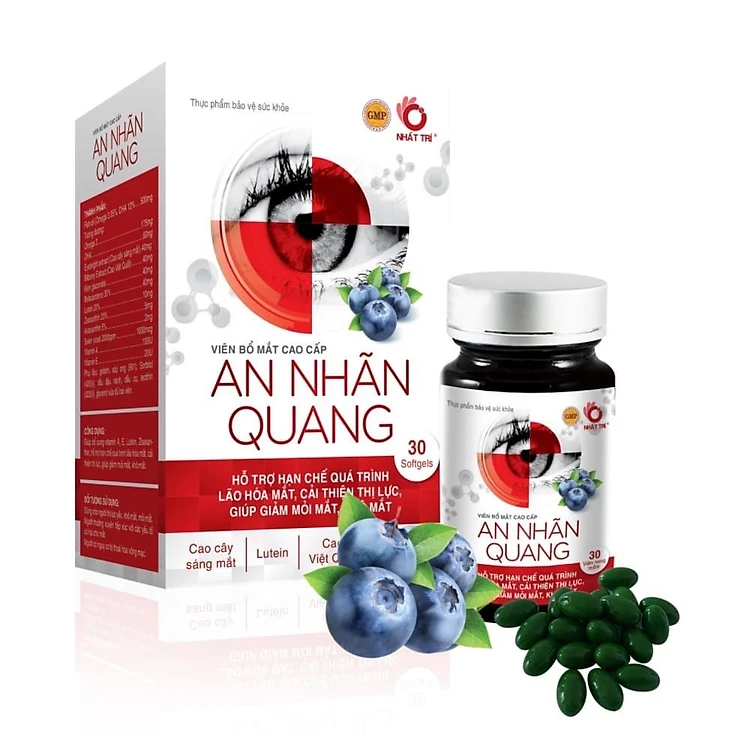 An Nhãn Quang - Viên Uống Hỗ Trợ Giảm Tổn Thương & Nâng Cao Sức Khoẻ Thị Lực 30 viên