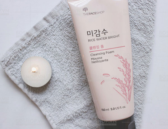 Sữa Rửa Mặt Gạo Rice Water Bright Cleansing Foam The Face Shop 100ml