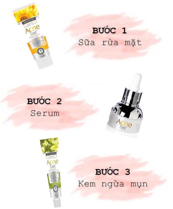 Sữa rửa mặt trị mụn Acne Fast- Vàng 50g
