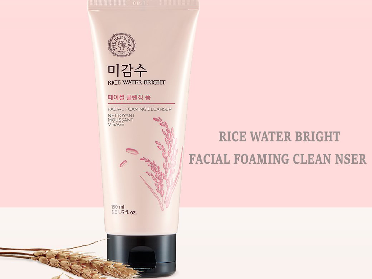 Sữa Rửa Mặt Gạo Rice Water Bright Cleansing Foam The Face Shop 100ml