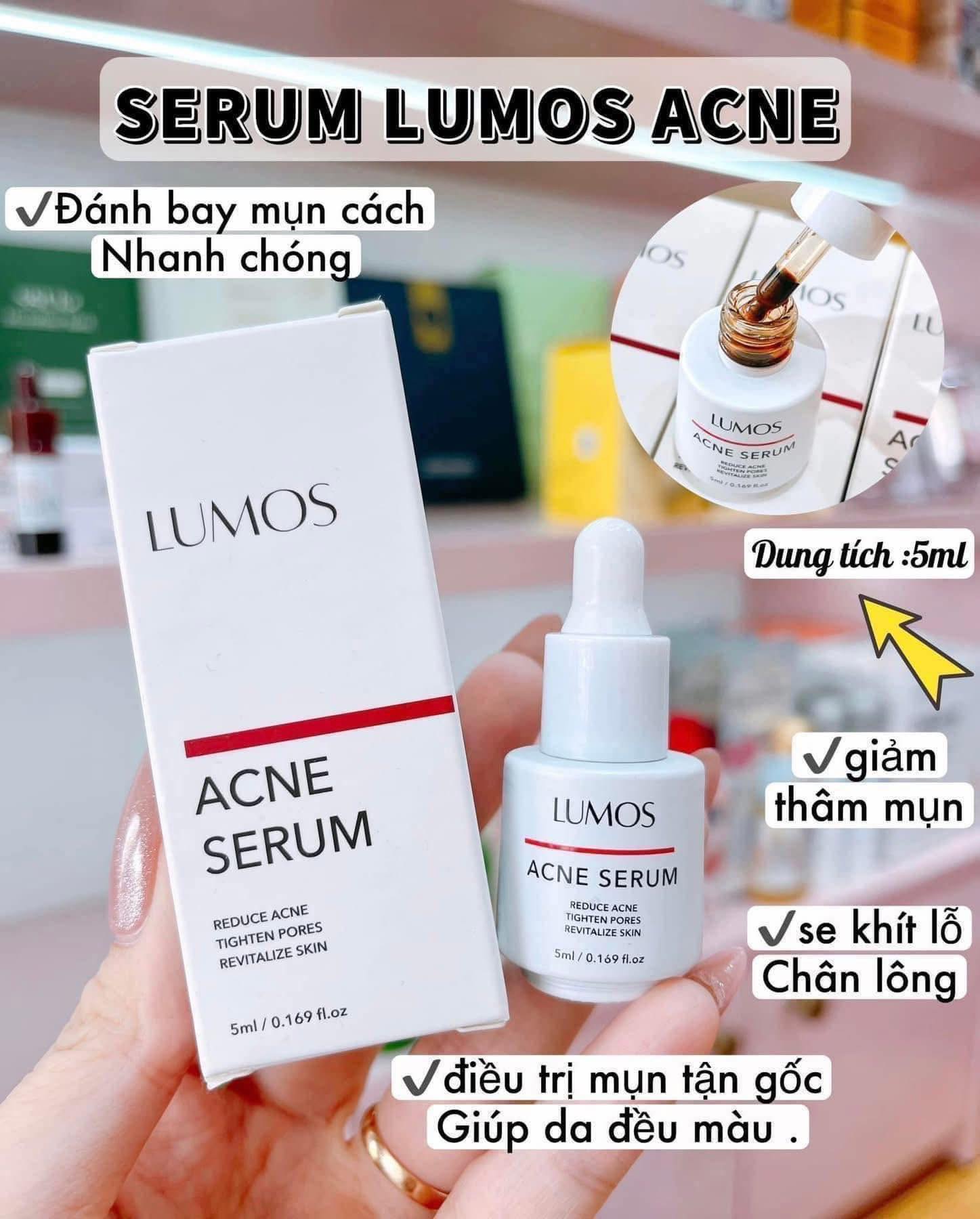 Serum Mụn Lumos Acne GC Nature USA, Lọ 5mL Giúp Ngăn Ngừa Và Làm Se Khô Nhanh Các Nốt Mụn Trên Da
