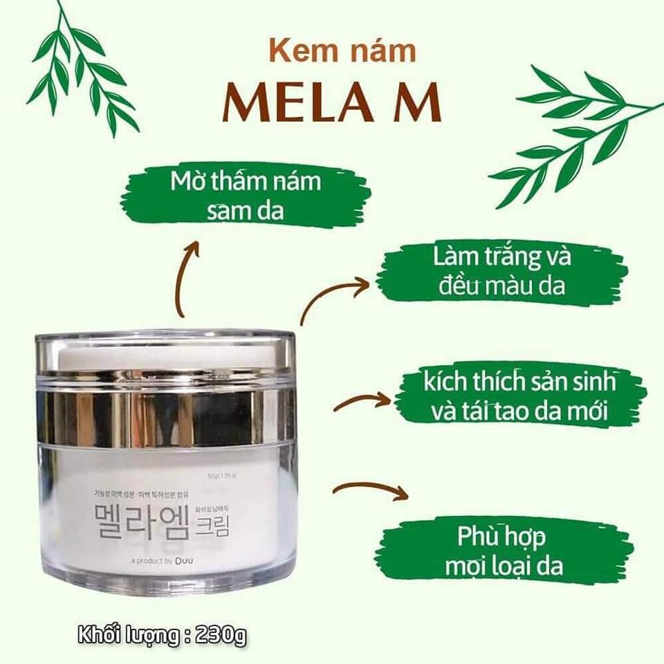 Kem đặc trị nám, tàn nhang Mela M Hàn Quốc