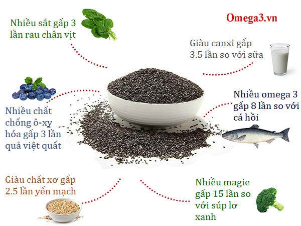 Hạt Chia hữu cơ Novanuts nhập khẩu Ấn Độ 500g
