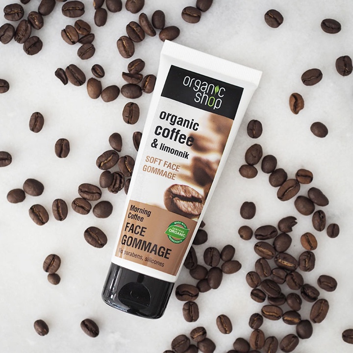 Tẩy da chết cafe mặt Organic Nga 75ml