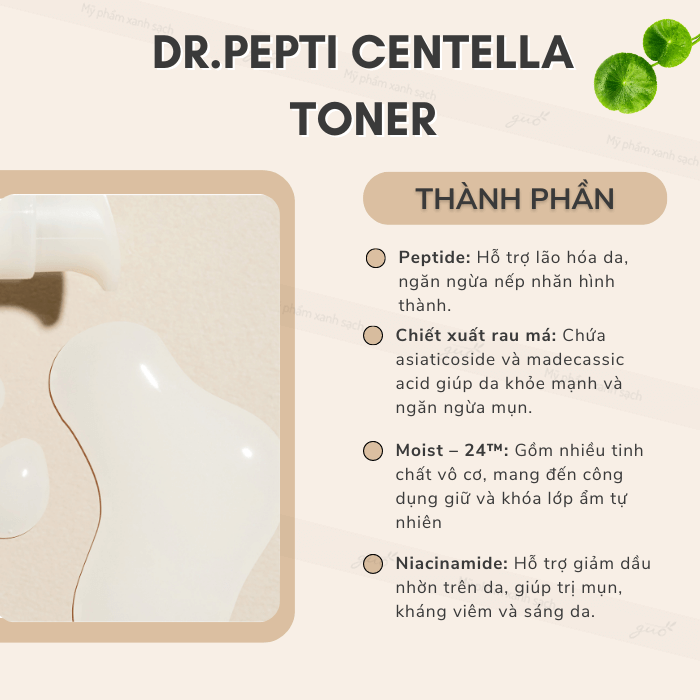 Toner Dr. Peptide cấp ẩm siêu tốc