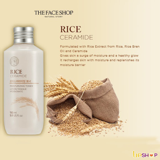 Nước hoa hồng gạo The Face Shop Rice Ceramide Moisturizing Toner 150ml