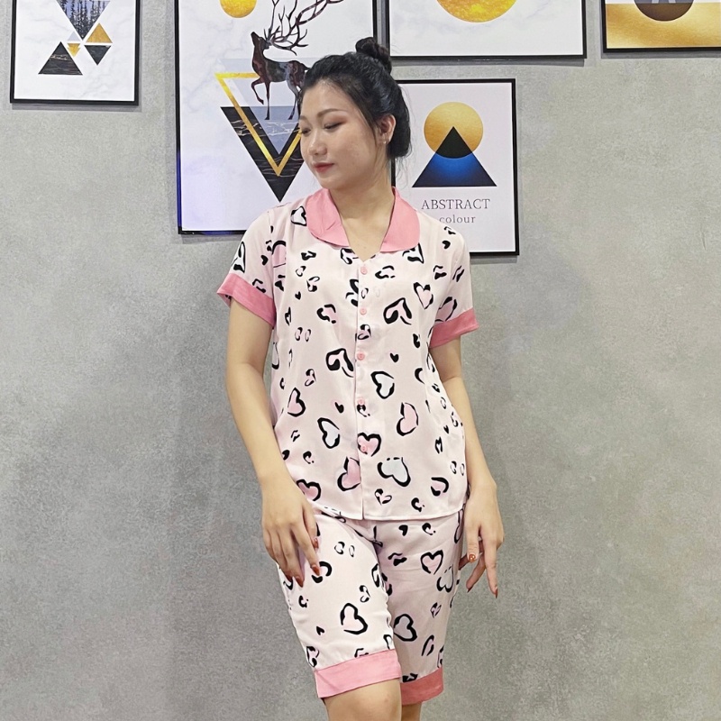 SP_47 Bộ đồ pijama BOLOBALA bộ ngủ pizama lửng chất mango mềm mịn họa tiết dễ thương