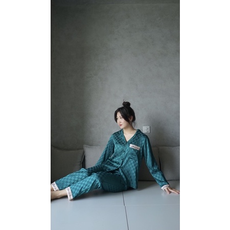 SP_37 Đồ bộ pijama BOLOBALA tay dài quần dài lụa xước cao cấp mặc nhà
