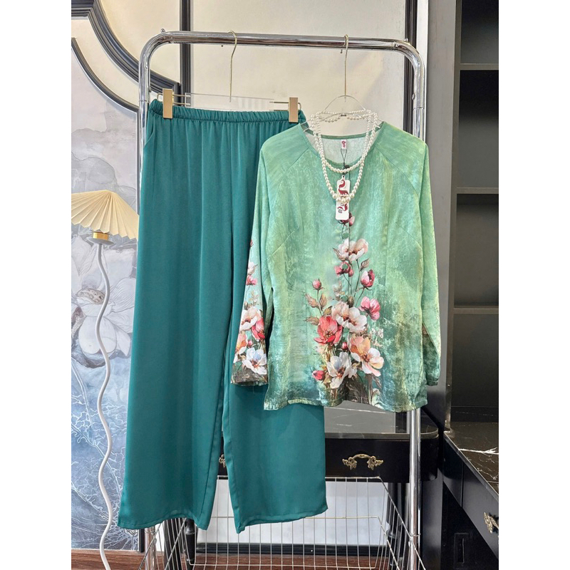 BỘ ÁO BÀ BA TRUYỀN THỐNG HÀNG LADY SP_234 HOẠ TIẾT TẾT 2025 NGẬP TRÀN SẮC XUÂN
