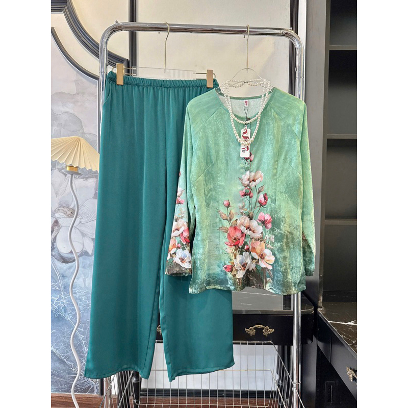 BỘ ÁO BÀ BA TRUYỀN THỐNG HÀNG LADY SP_234 HOẠ TIẾT TẾT 2025 NGẬP TRÀN SẮC XUÂN
