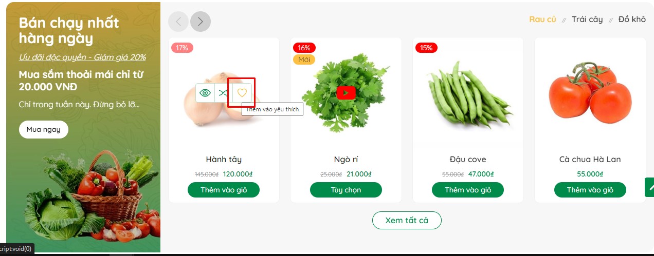 Sản phẩm yêu thích