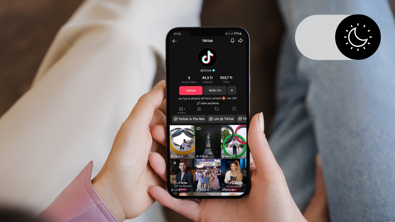 Hướng dẫn cách bật chế độ tối trên TikTok để bạn lướt xem thoải mái và bảo vệ mắt tốt hơn