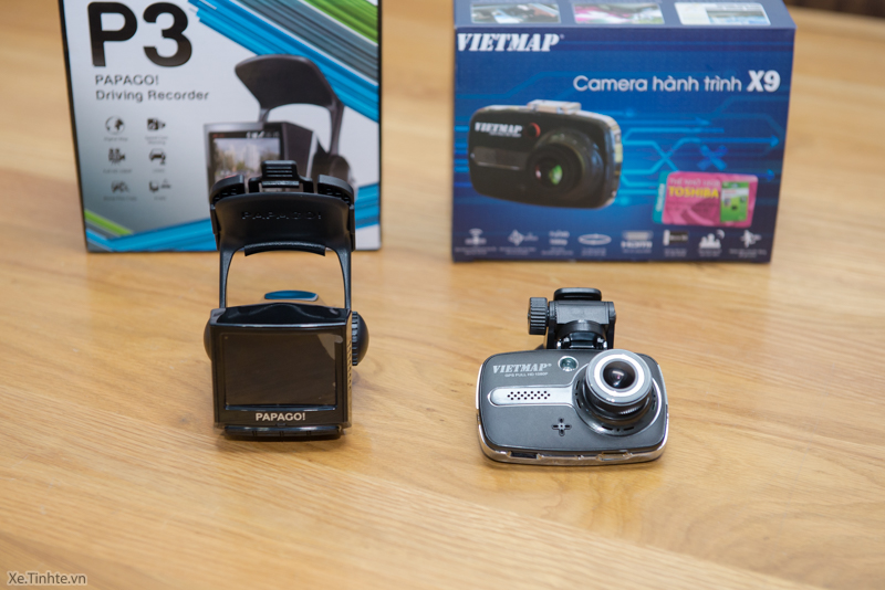 Đánh giá nhanh camera hành trình Vietmap X9 và PAPAGO P3