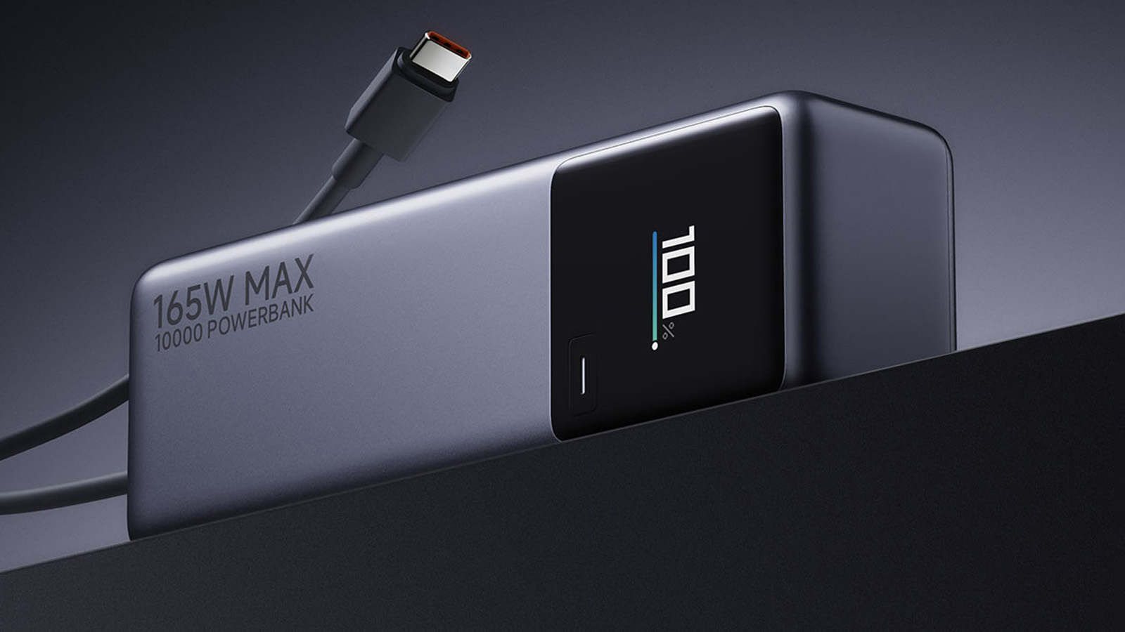 Xiaomi ra mắt sạc dự phòng 165W: Tích hợp sẵn màn hình LED và dây sạc, giá chưa đến 700k