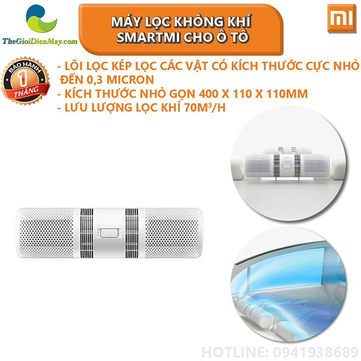 Máy Lọc Không Khí Ôtô Xiaomi - Hành Trình An Toàn và Sạch Sẽ Đầy Tiện Nghi