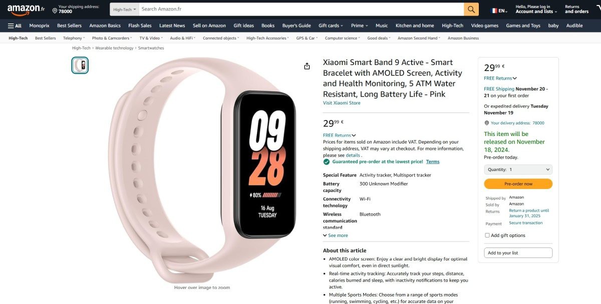 Xiaomi Smart Band 9 Active sắp ra mắt: Màn AMOLED đẹp, pin xài nửa tháng, giá dưới 1 triệu đồng