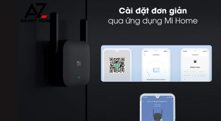 Ứng dụng Mi Home sẽ hỗ trợ người dùng cài đặt Repeater Wifi Xiaomi 