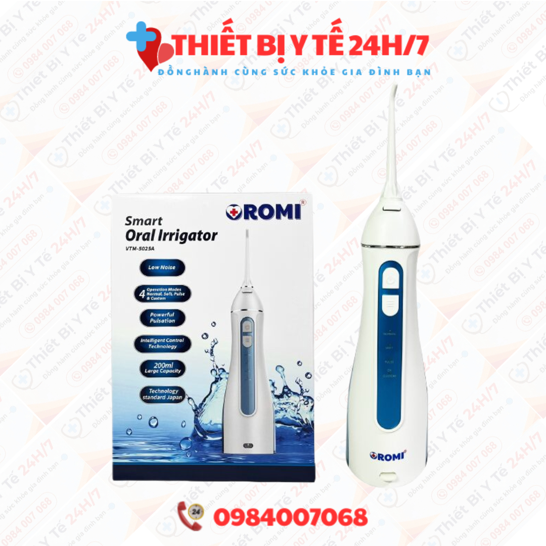 Máy Tăm Nước Cầm Tay Vệ Sinh Răng Miệng Công Nghệ Mới ORM - 5025A