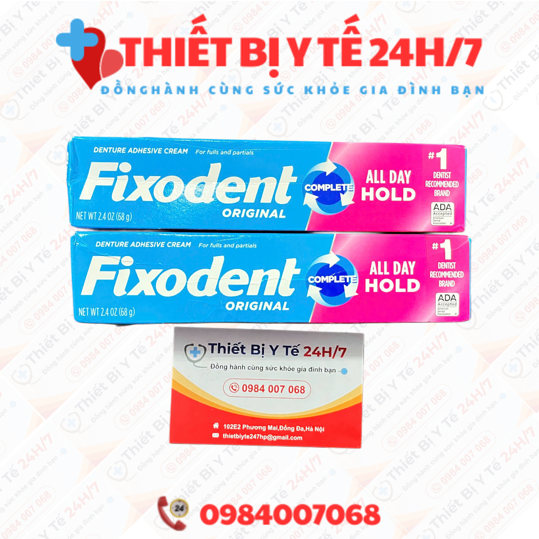 Keo dán hàm răng giả Fixodent Original 68g của Mỹ