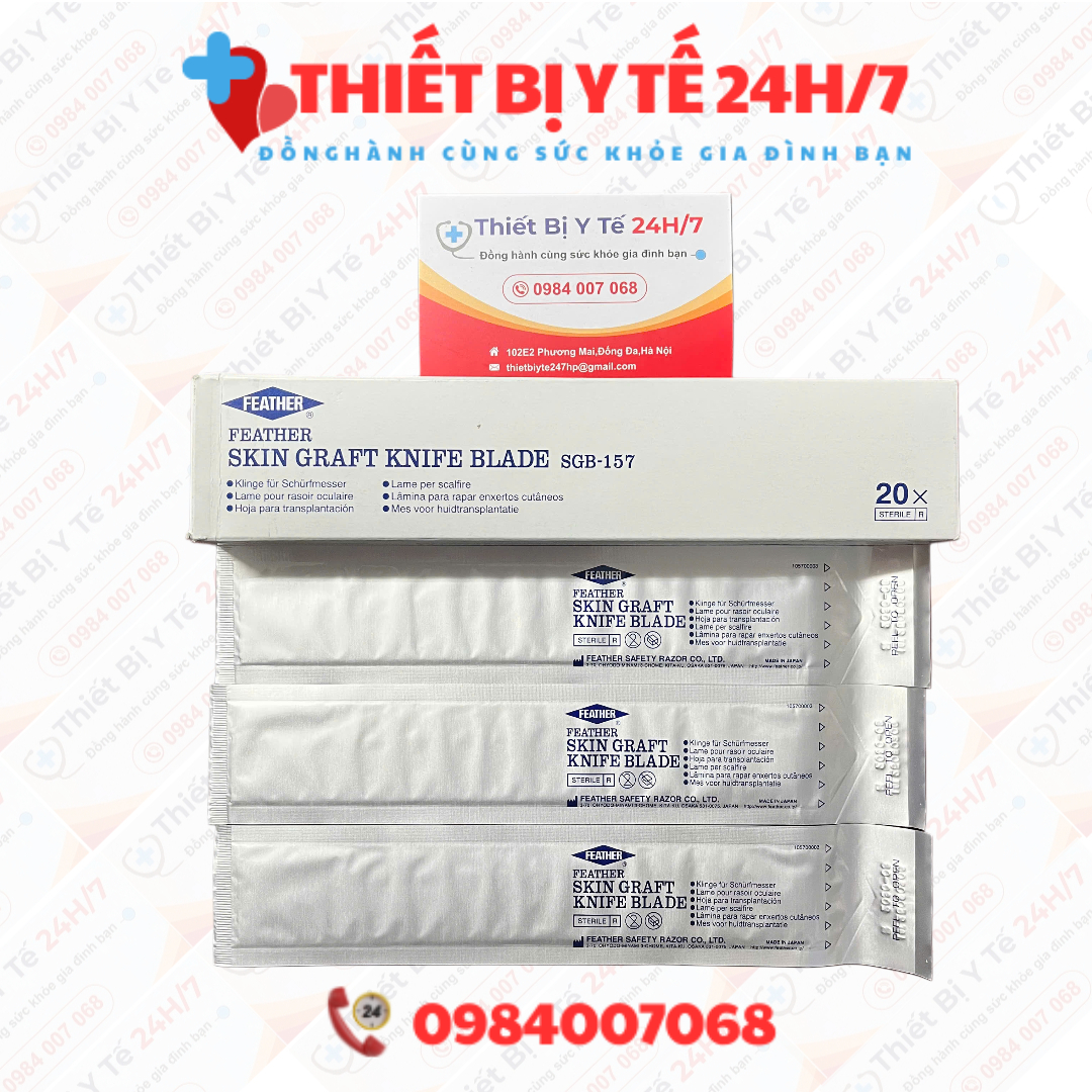 Lưỡi dao lấy da Humby - dao lạng da,bào da Feather Nhật Bản