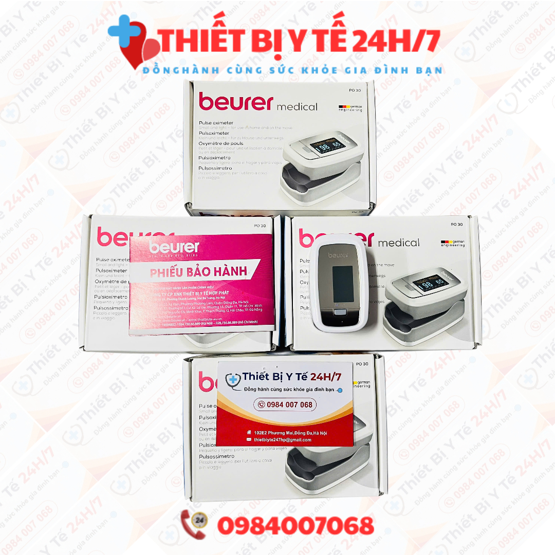 Máy Đo Nồng Độ Oxy Và Nhịp Tim Beurer PO30 BH 36 Tháng