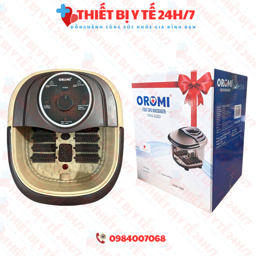 Bồn Ngâm Massage Chân Hồng Ngoại Con Lăn Thủ Công ORM-528D