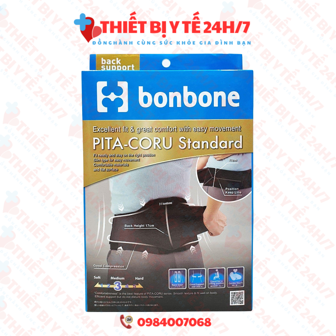 ĐAI HỖ TRỢ VÙNG CỘT SỐNG THẮT LƯNG – BONBONE PITA CORU STANDARD