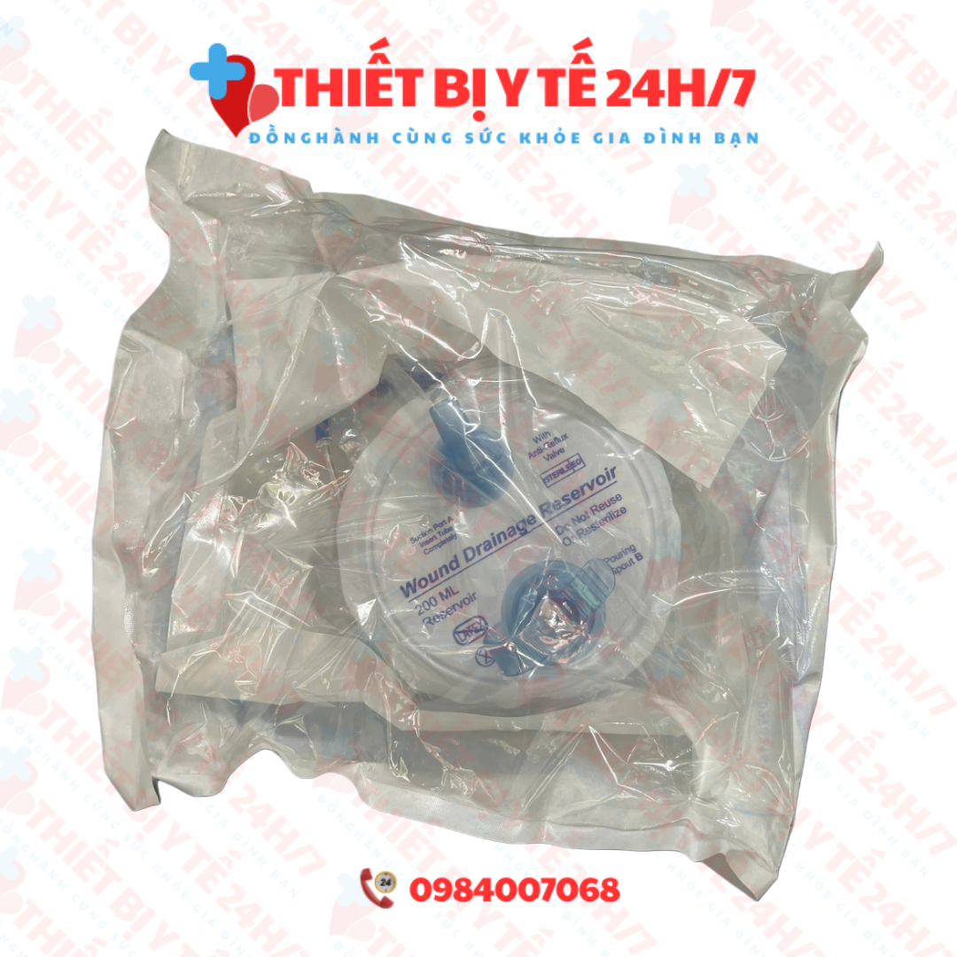 BỘ DẪN LƯU ÁP LỰC ÂM LÒ XO - QUẢ DẪN LƯU ÁP LỰC ÂM KÍN 200ml,400ml