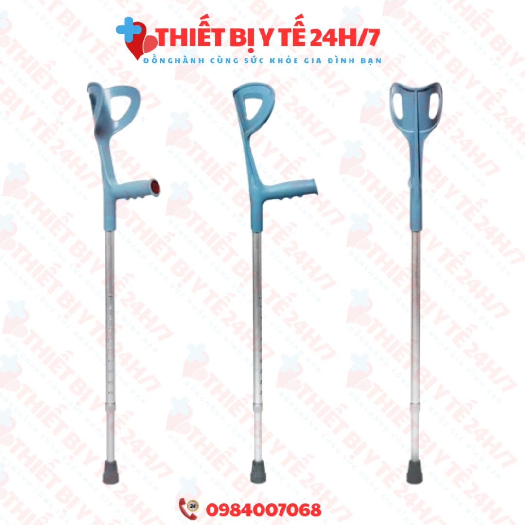 Nạng Khuỷu Tay Bằng Hợp Kim Nhôm (1 chiếc)