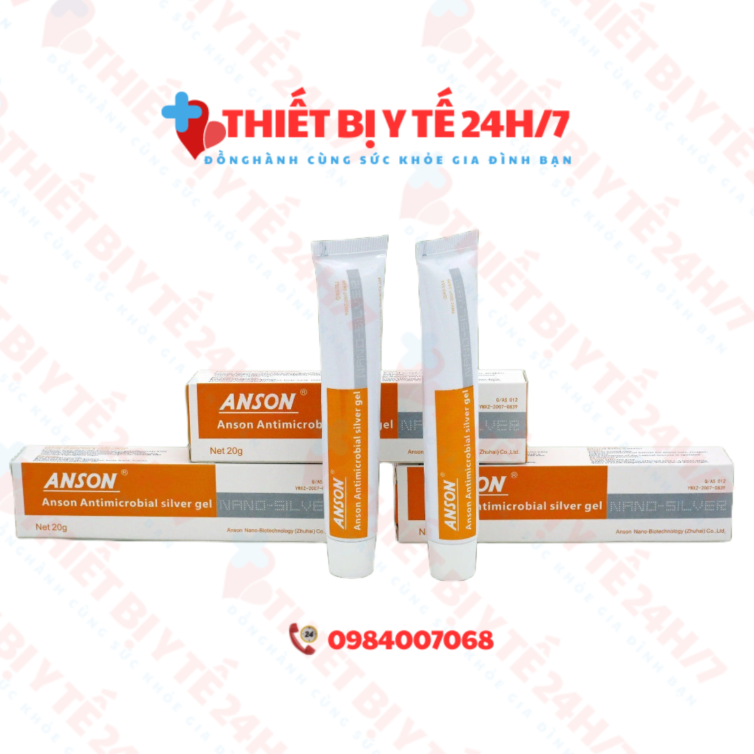 Gel bạc kháng khuẩn Anson 20g - Anson Antimicrobial silver gel 20g