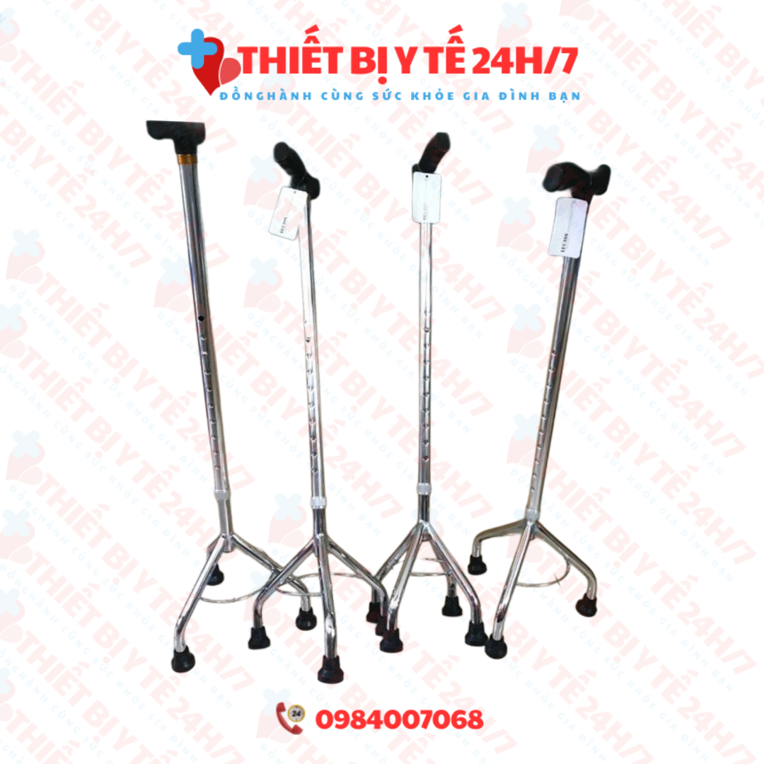 Gậy chống 3 - 4 chân cho người già,bệnh nhân