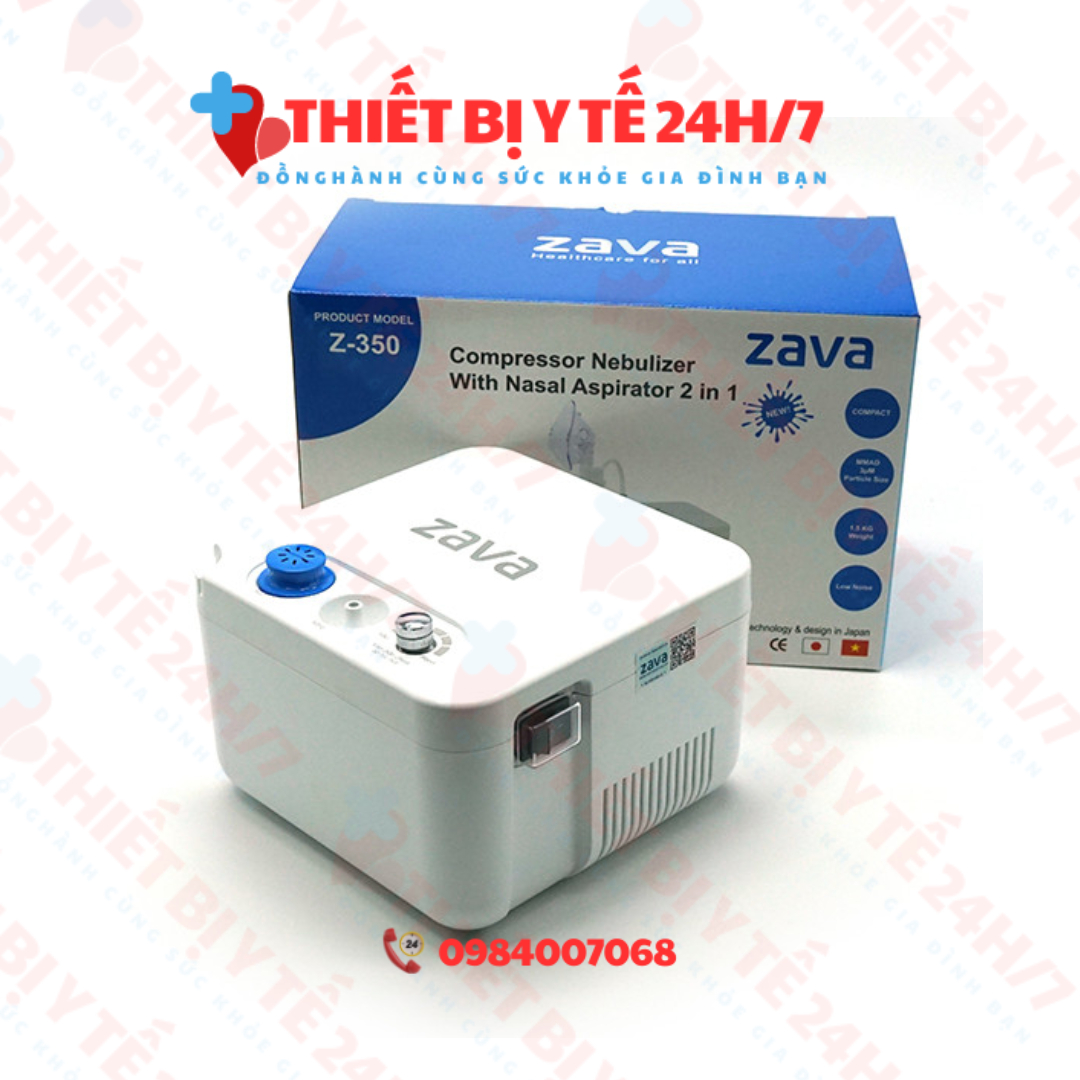 Máy khí dung và hút dịch mũi Zava Z350 New