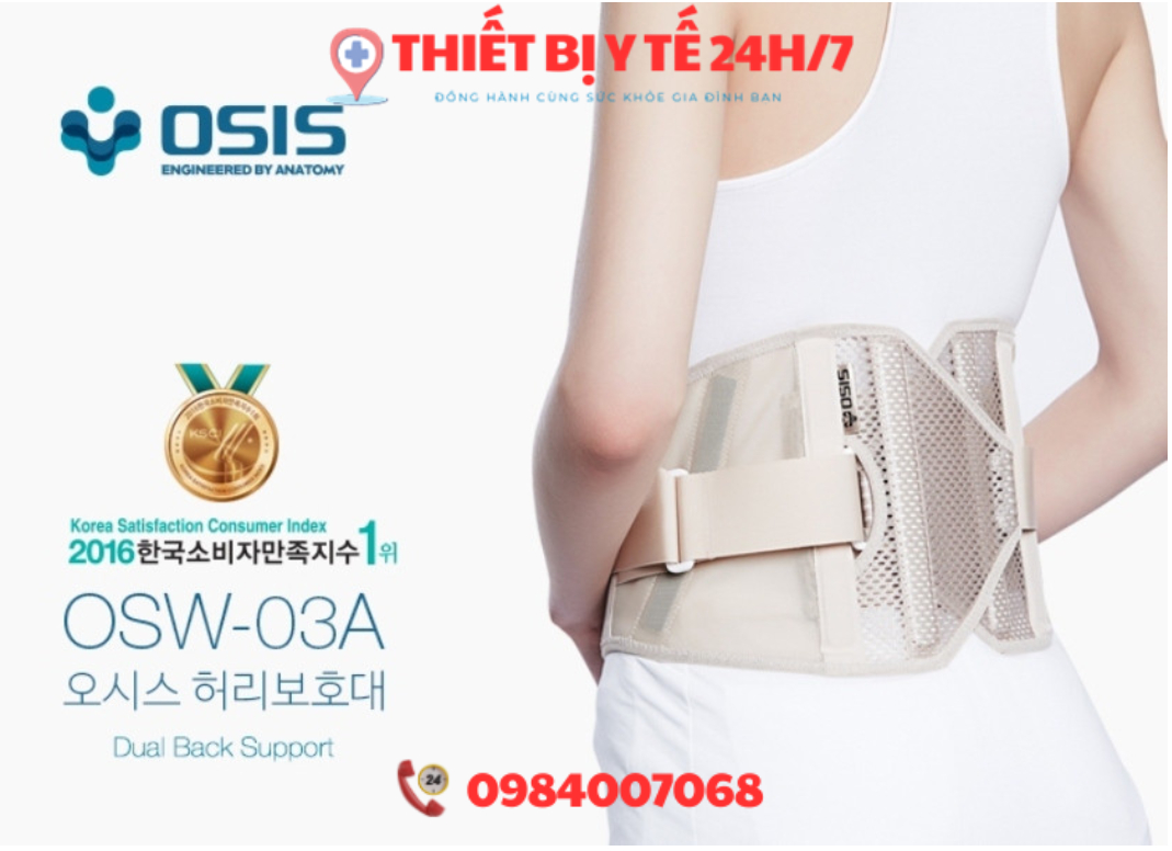 Đai hỗ trợ cột sống thắt lưng OSIS OSW 03A-Dual Back Support