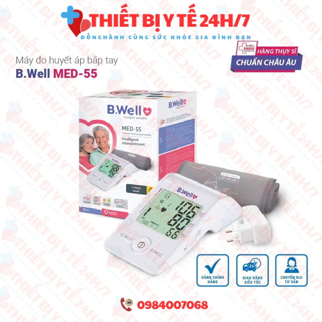 Máy đo huyết áp bắp tay B.Well Swiss MED-55
