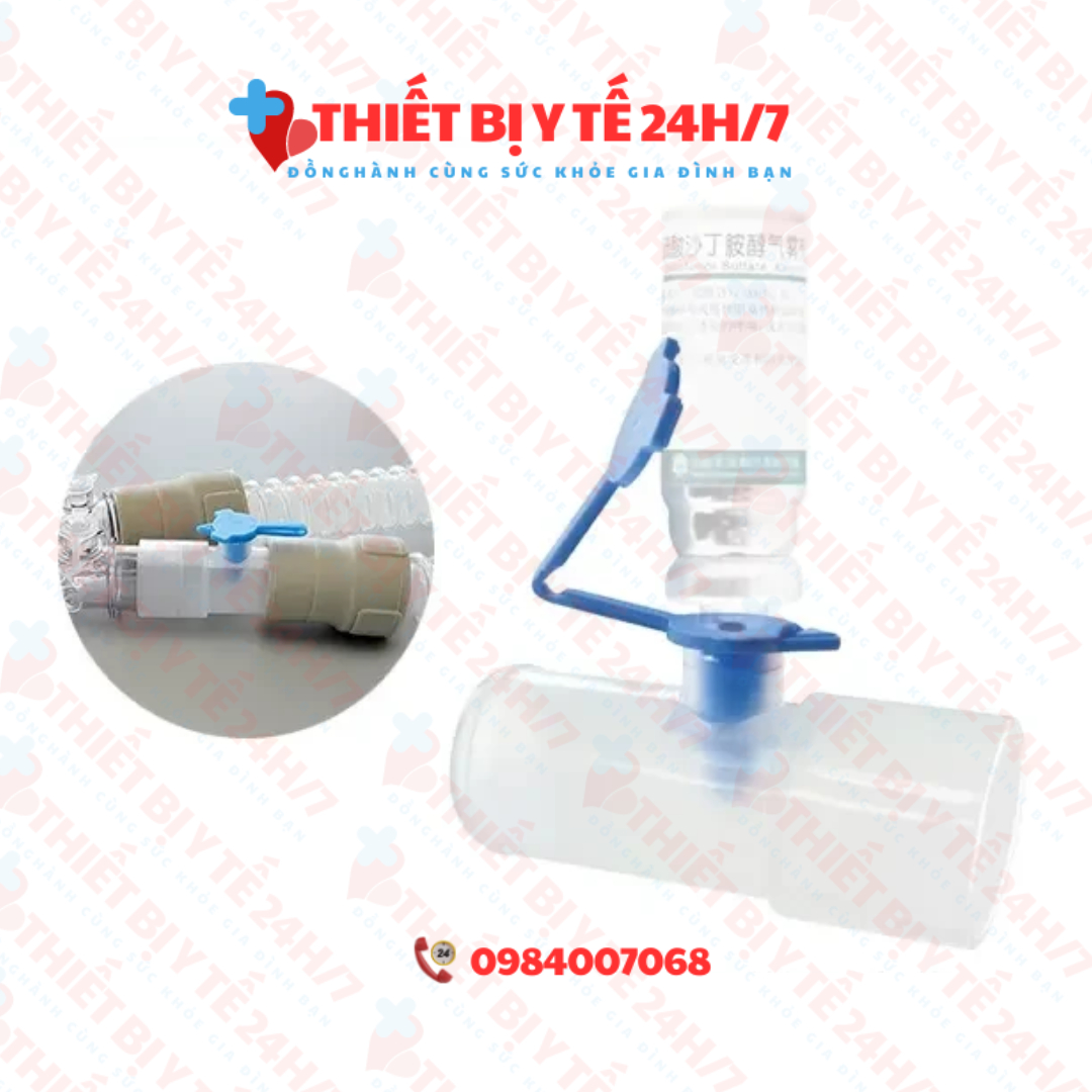 DỤNG CỤ MDI XỊT THUỐC QUA ỐNG NỘI KHÍ QUẢN - MDI ADAPTOR FOR VENTILATOR