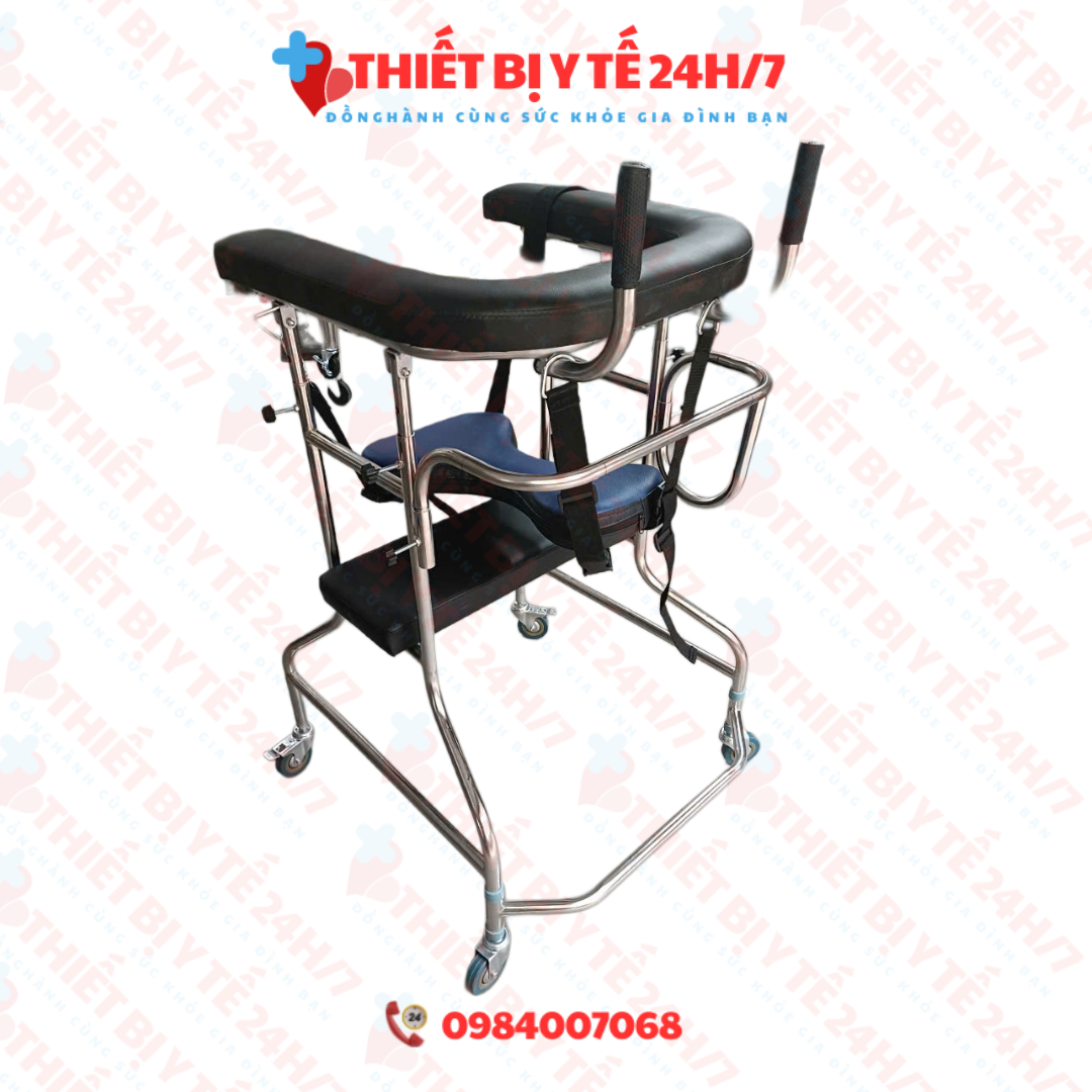 KHUNG TẬP ĐI CÓ GHẾ NGỒI CHO NGƯỜI BỊ TAI BIẾN