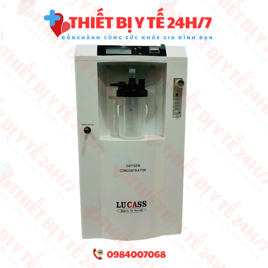 Máy tạo oxy 5 lít/phút Lucass SZ-5AW Có chức năng khí dung