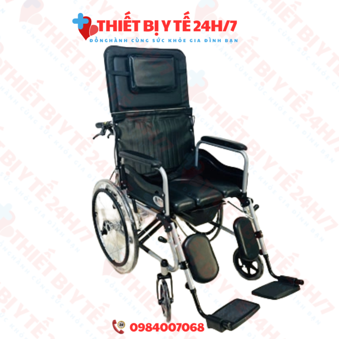 Xe lăn đa năng có bô ngả nằm, chống lật Lucass X67