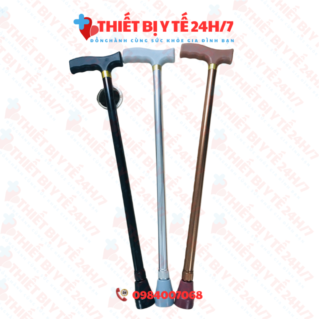 Gậy batoong 1 chân hợp kim nhôm cho người già