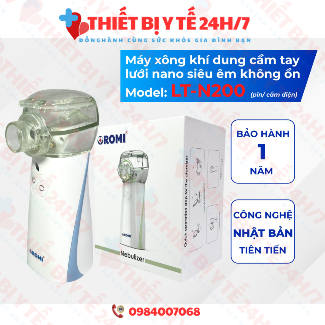 Máy Xông Khí Dung Siêu Âm Cầm Tay OROMI LT-N200