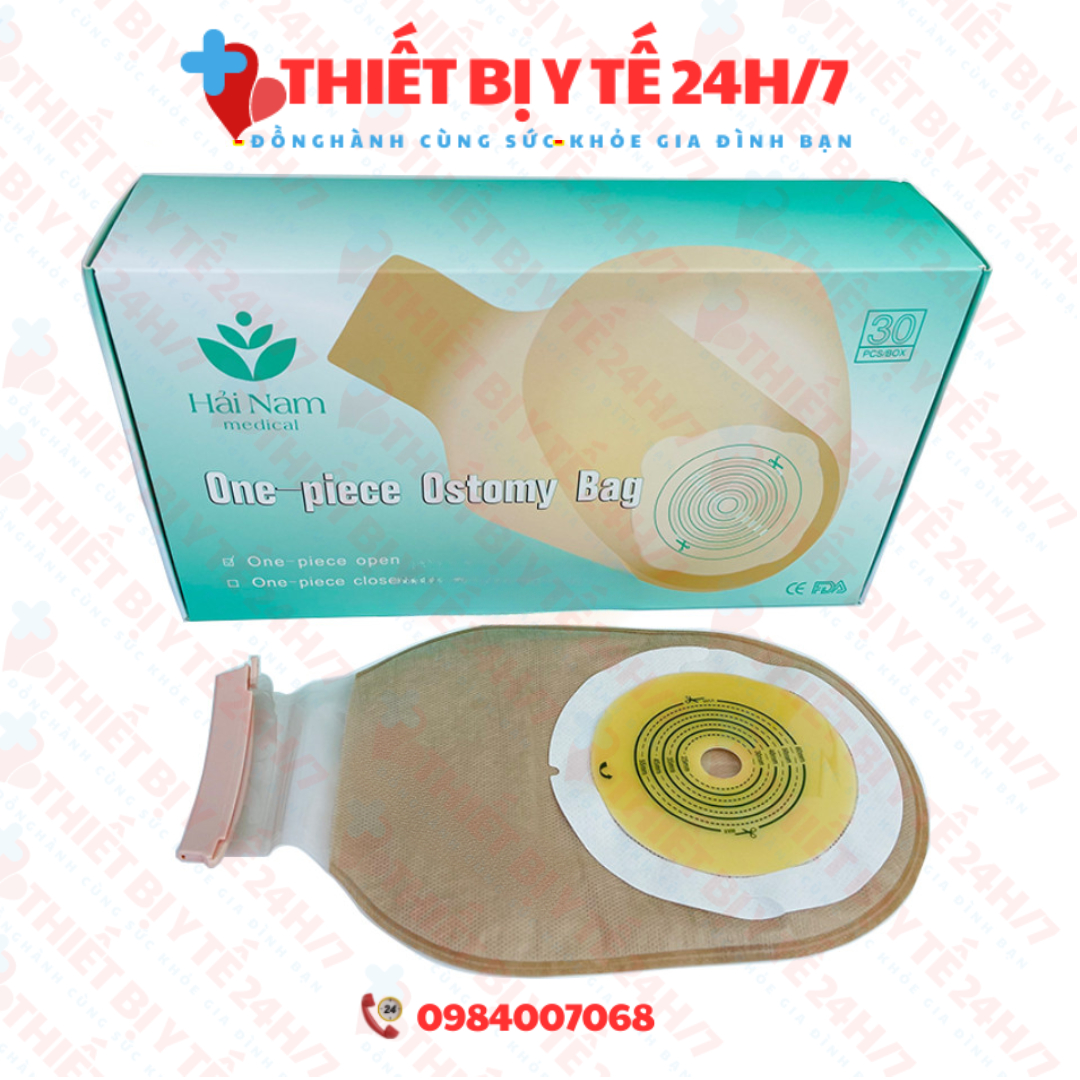 [Hàng Chuẩn] Túi Hậu Môn Nhân Tạo Một Mảnh Loại Đục Hải Nam Có Than Hoạt Tính Khử Mùi