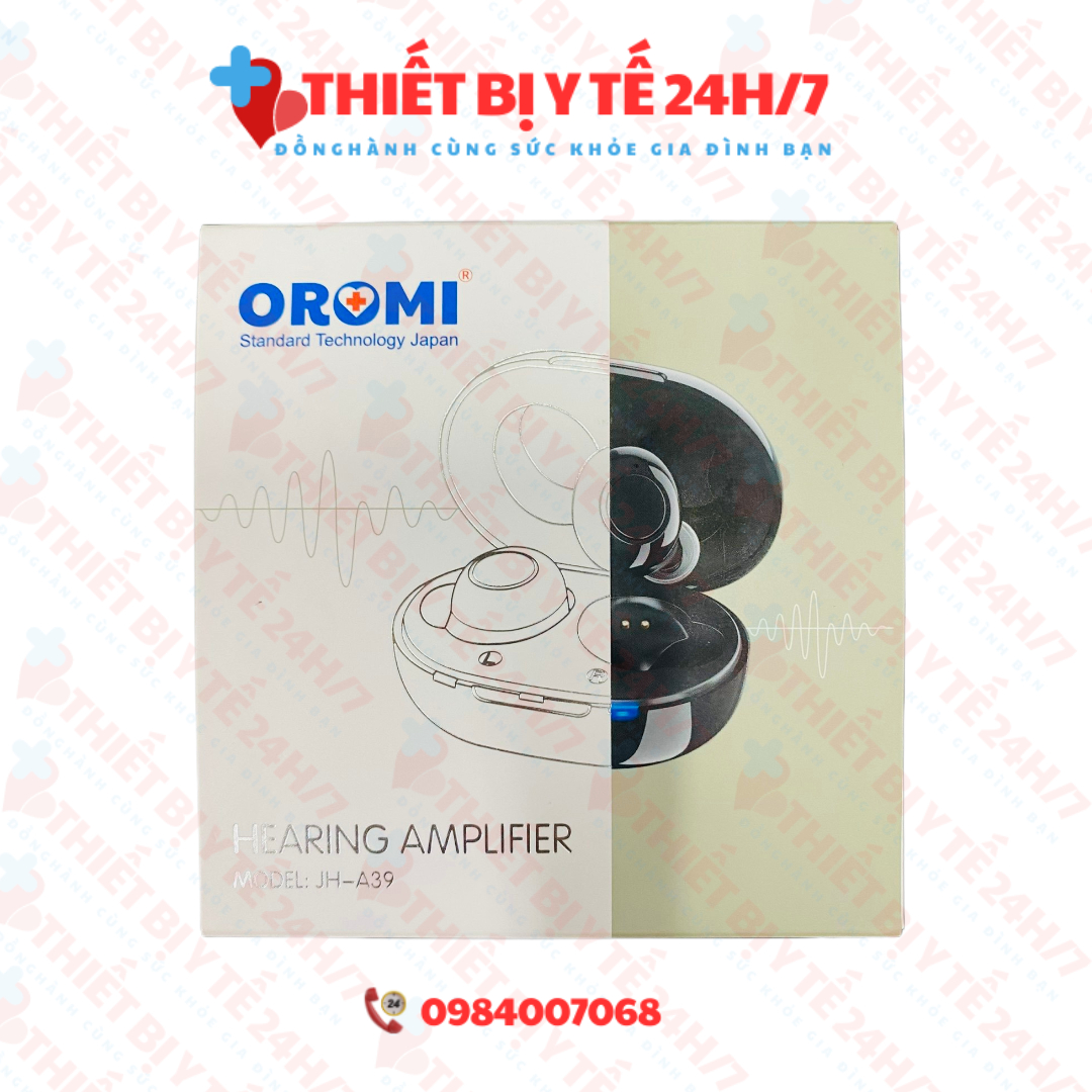 Tai Nghe Trợ Thính Sạc Điện Cao Cấp Đeo Cả 2 Tai Oromi JH-A39