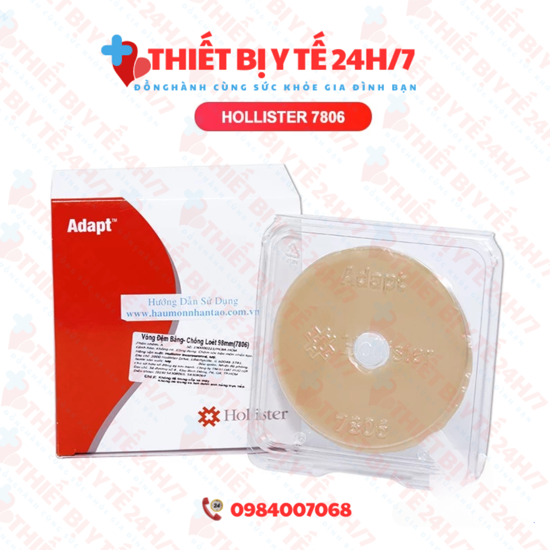 [CHÍNH HÃNG] Vòng Chống Loét Bằng Cho Hậu Môn Nhân Tạo Hollister 7806 - 98mm - Đế Chống Hăm