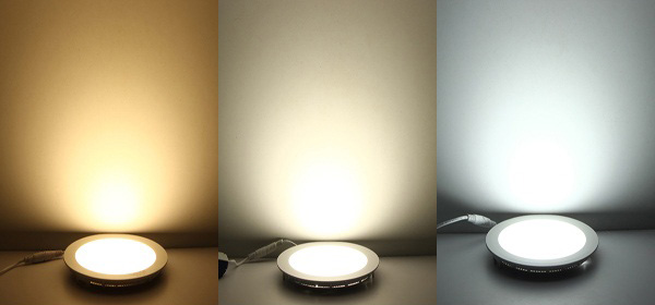 Đèn Downlight viền cong pha màu bạc, 7w, ánh sáng ấm