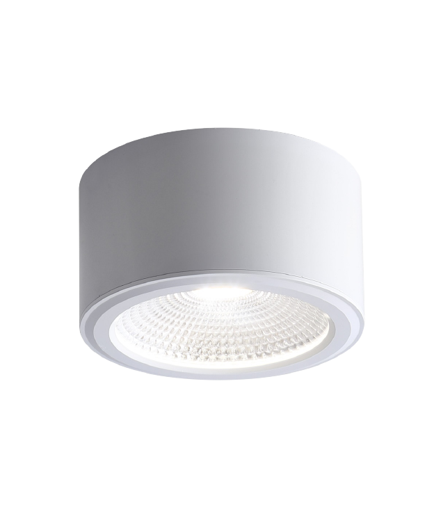 Đèn downlight nổi COB 7W, ánh sáng đa sắc, màu trắng, size ￠90*H53mm