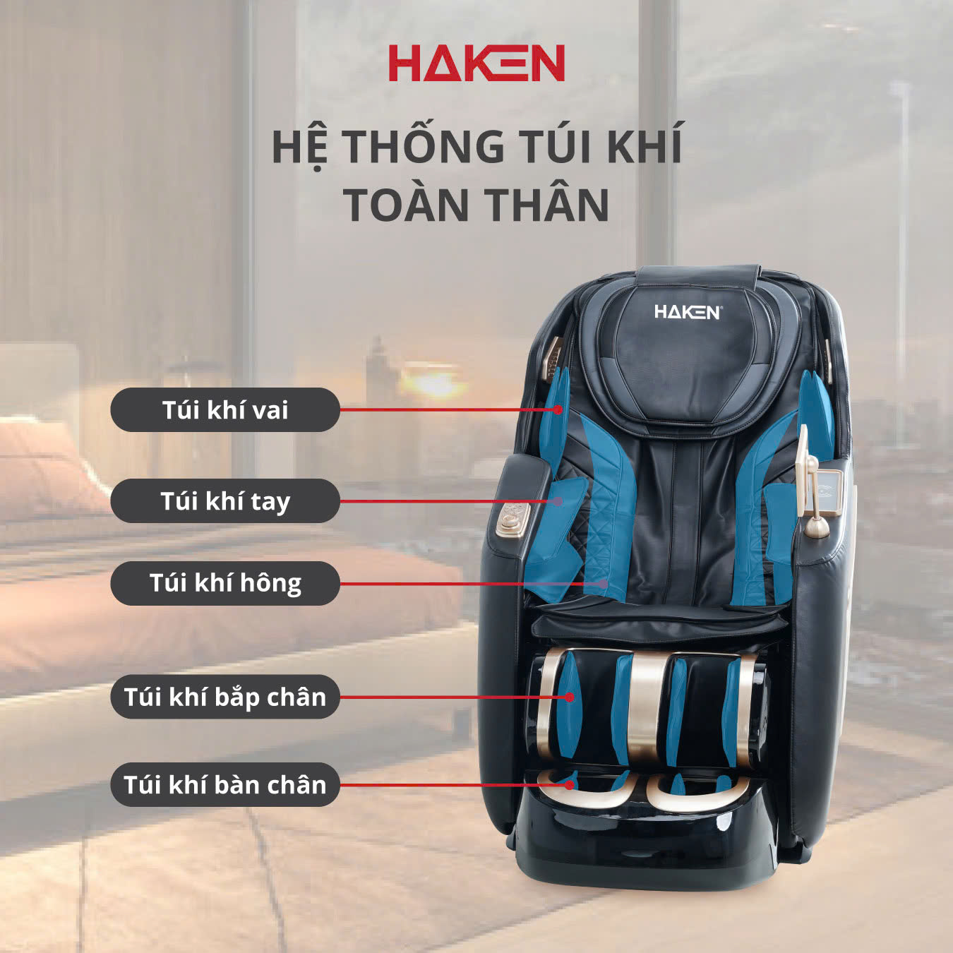 Ghế Massage HAKEN thông minh HK-MS01B