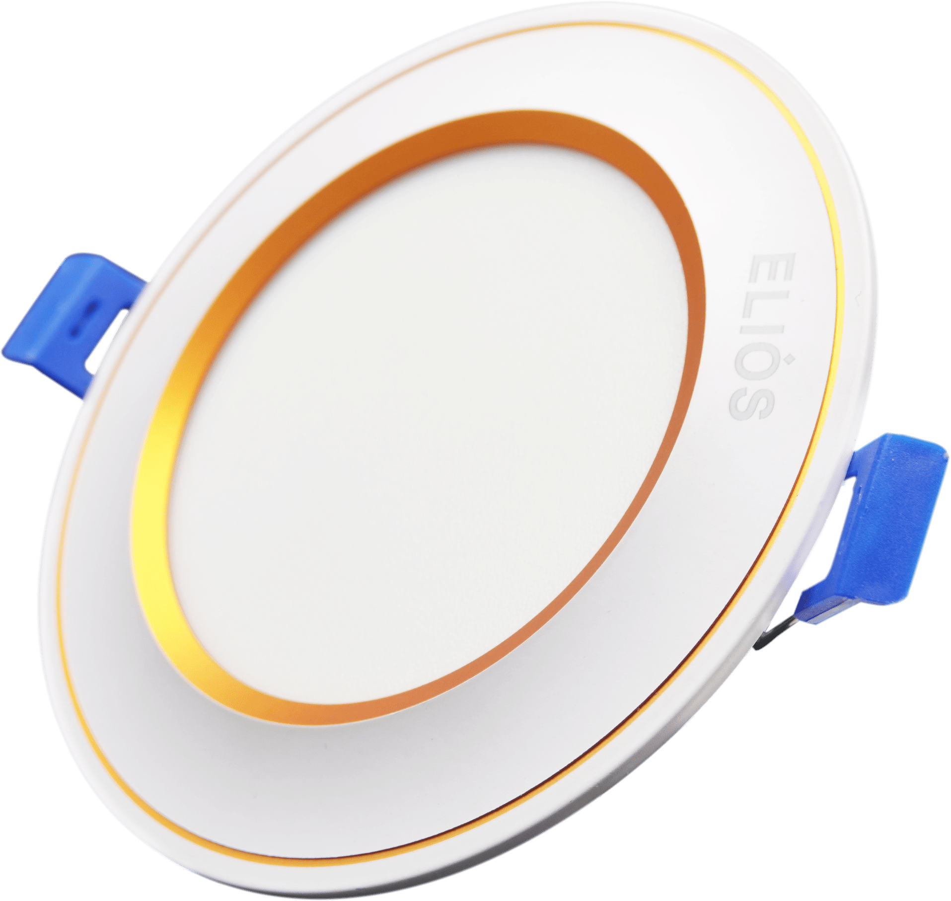 Đèn Downlight viền cong pha màu bạc, 7w, ánh sáng ấm